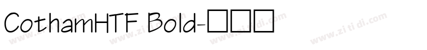 CothamHTF Bold字体转换